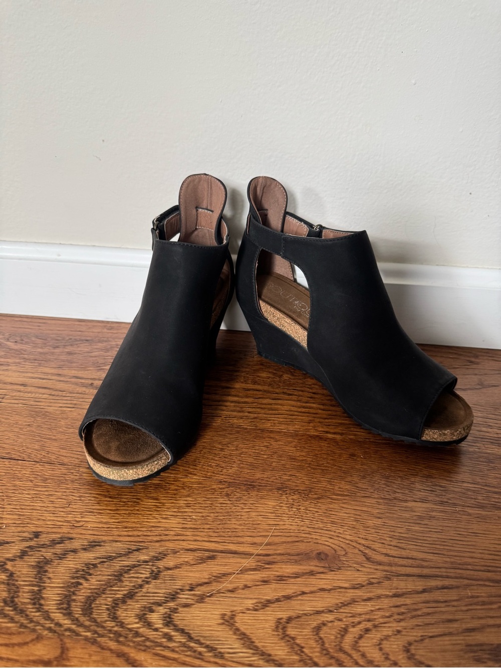 Boutique Corkys Open-Toe Wedge Sandals, size 7